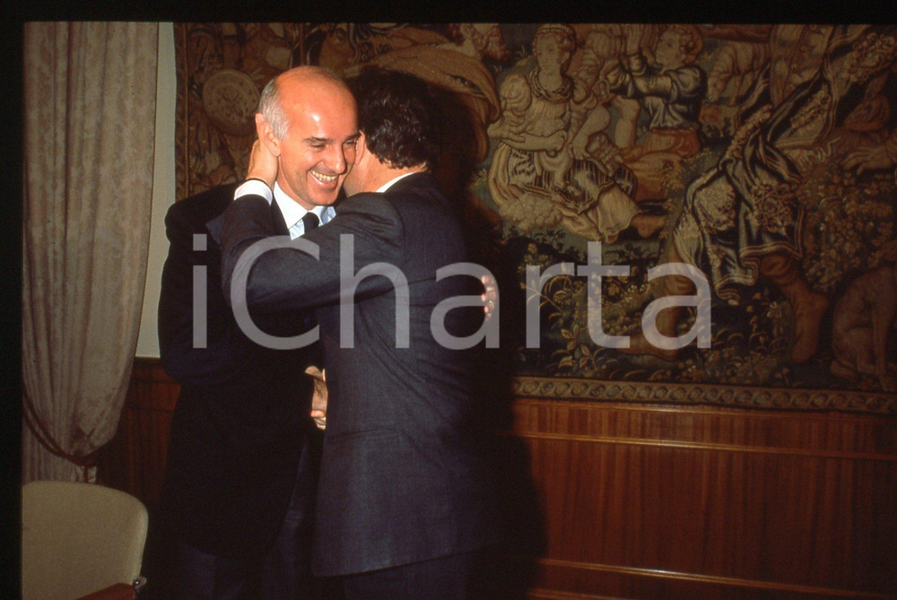 35mm vintage slide* 1991 ROMA CALCIO Arrigo SACCHI e Antonio MATARRESE (4)
