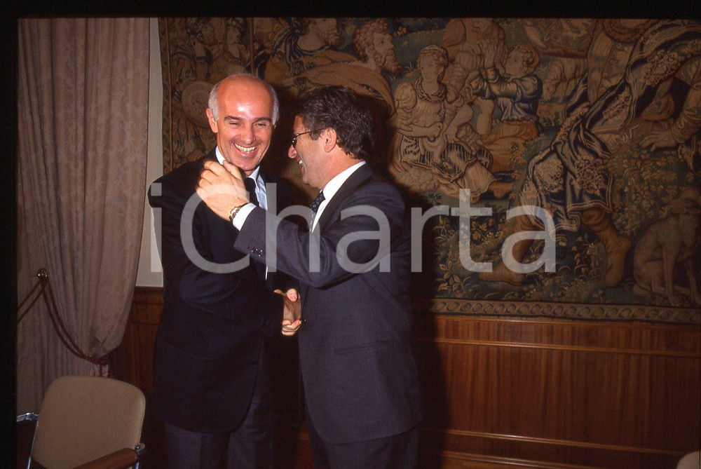 35mm vintage slide* 1991 ROMA CALCIO Arrigo SACCHI e Antonio MATARRESE (5)