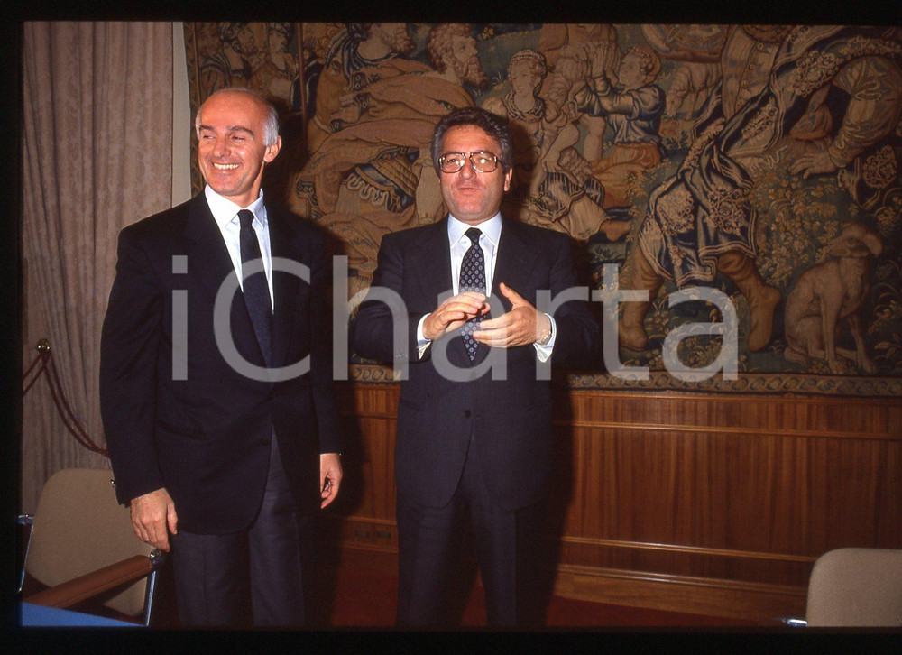 35mm vintage slide* 1991 ROMA CALCIO Arrigo SACCHI e Antonio MATARRESE (9)