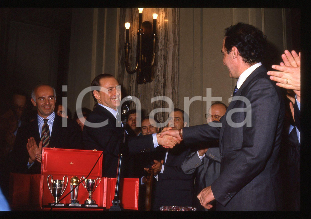 35mm vintage slide* 1988 Silvio BERLUSCONI Arrigo SACCHI Paolo PILLITTERI (2)