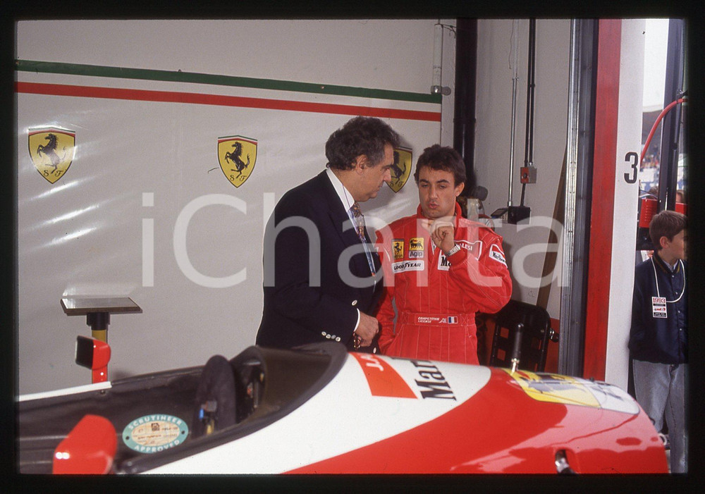 35mm vintage slide* 1993 GP SAN MARINO Jean ALESI Plàcido DOMINGO - Box FERRARI