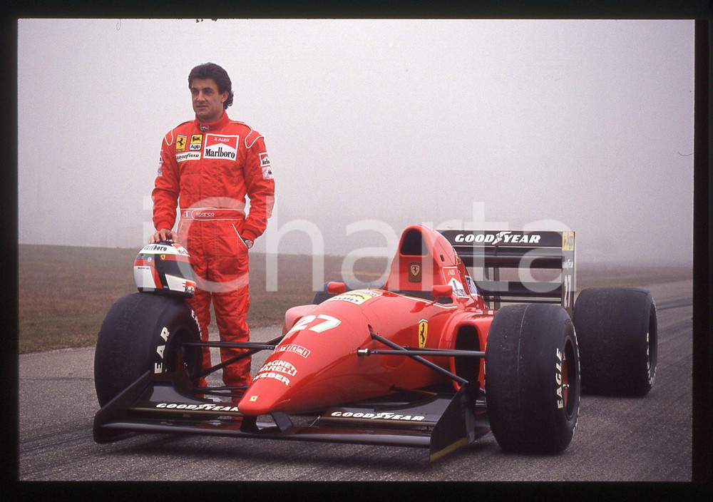 35mm vintage slide* 1992 FIORANO Jean ALESI con FERRARI F92A (10)