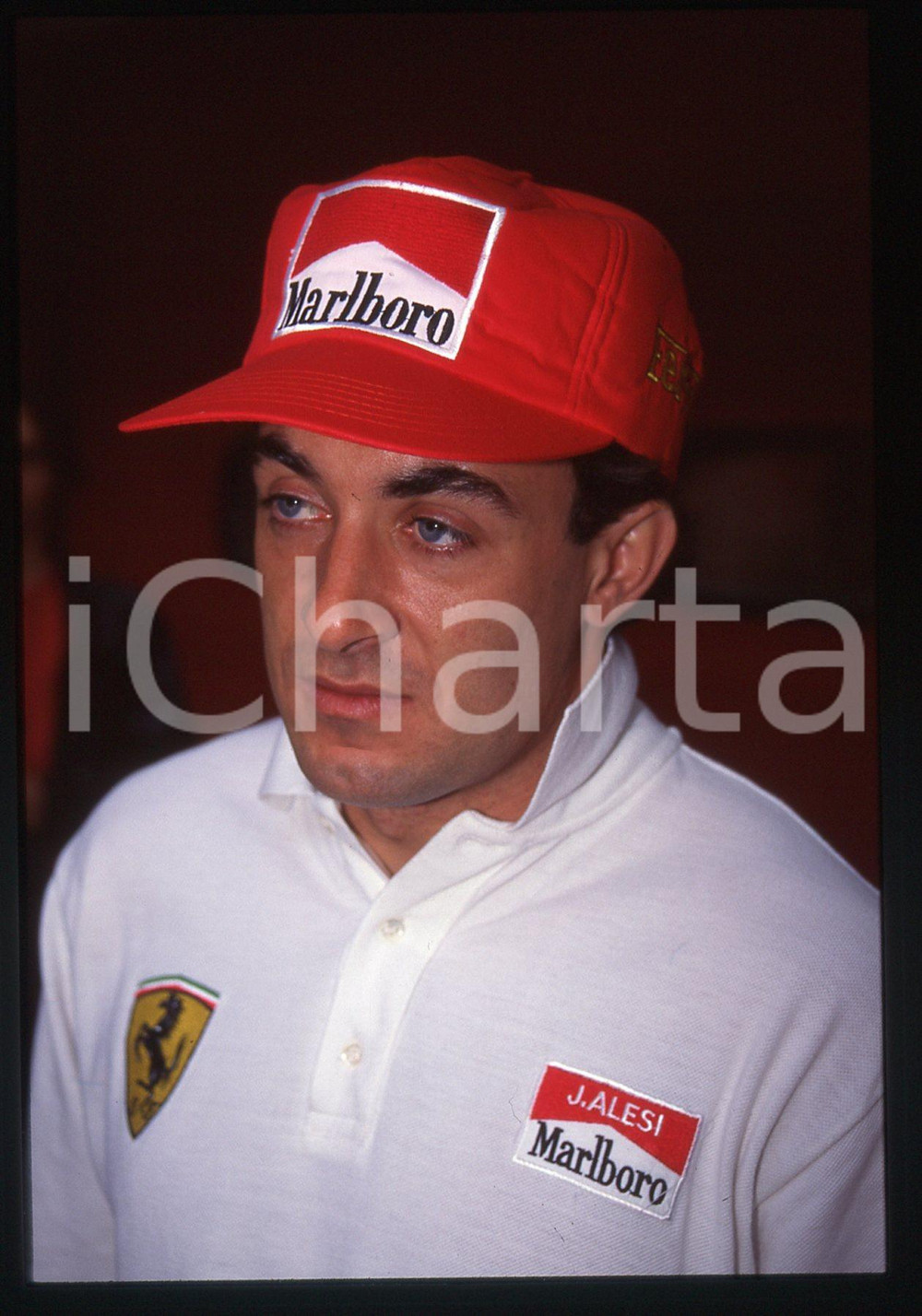 35mm vintage slide* 1995 ca FORMULA 1 Jean ALESI scuderia FERRARI - Ritratto 34