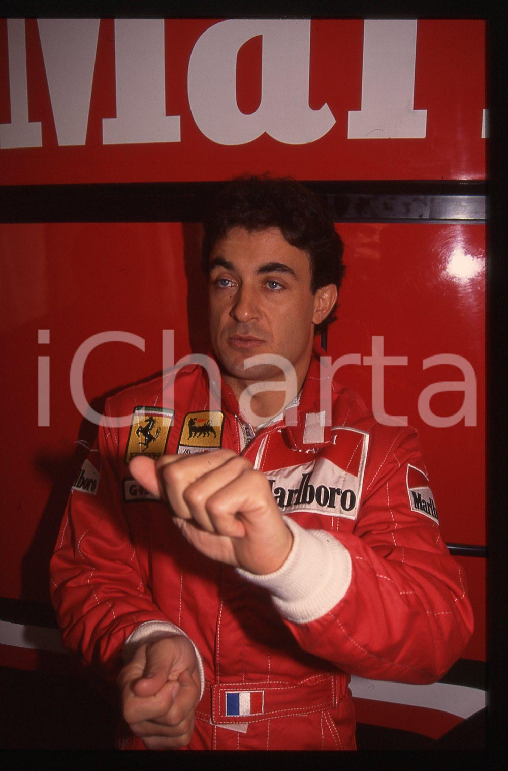 35mm vintage slide* 1995 GP SAN MARINO Jean ALESI scuderia FERRARI - Ritratto 10