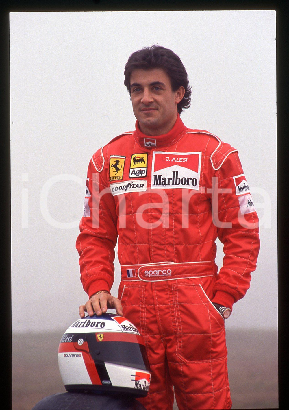 35mm vintage slide* 1992 FIORANO Jean ALESI scuderia FERRARI - Ritratto (18)