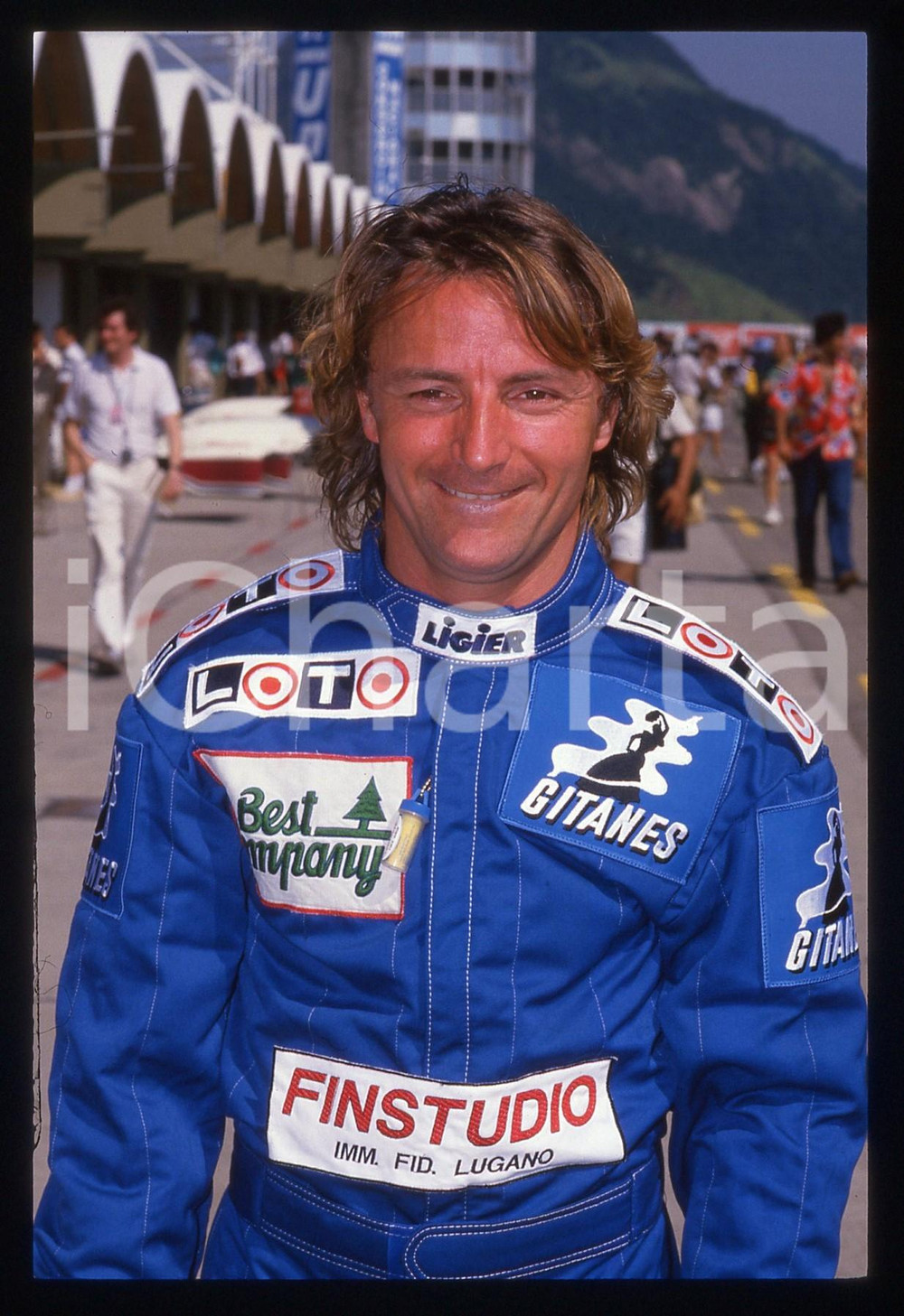 35mm vintage slide* 1989 FORMULA 1 Renè ARNOUX scuderia LIGIER - Ritratto