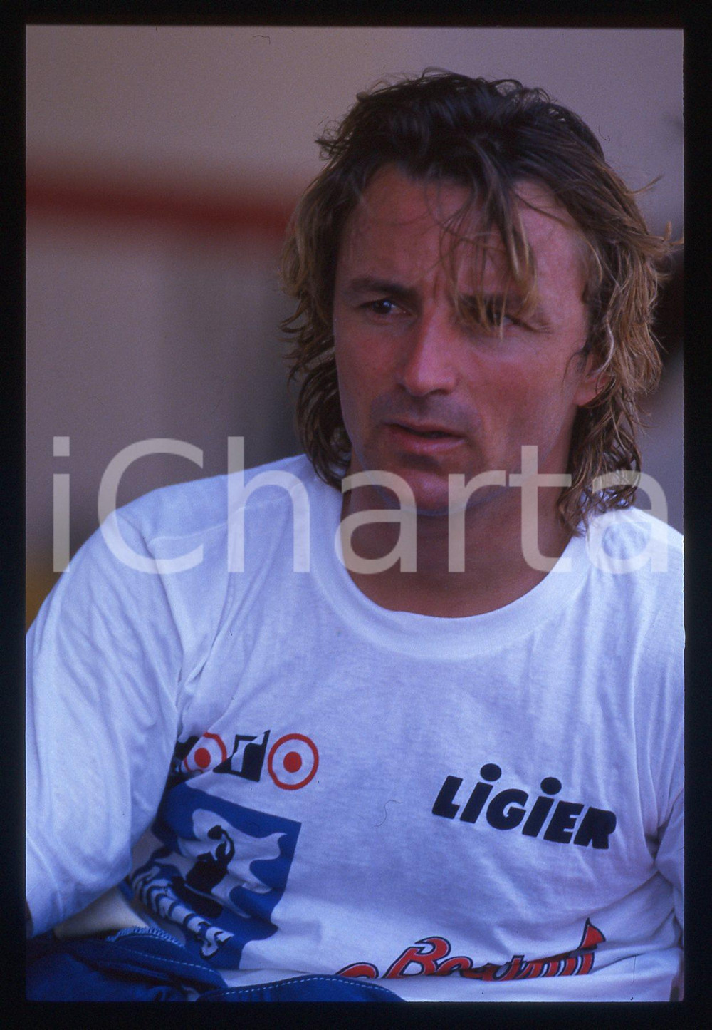 35mm vintage slide* 1985 ca FORMULA 1 Renè ARNOUX scuderia LIGIER - Ritratto
