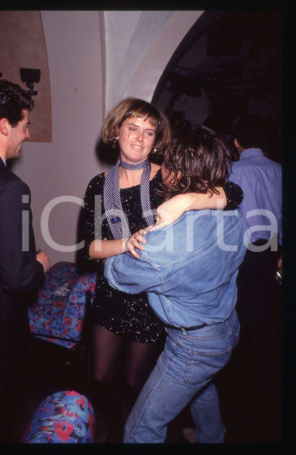 35mm vintage slide* 1993 RIVALTA COSTUME Renè ARNOUX Capodanno discoteca AVILA 6