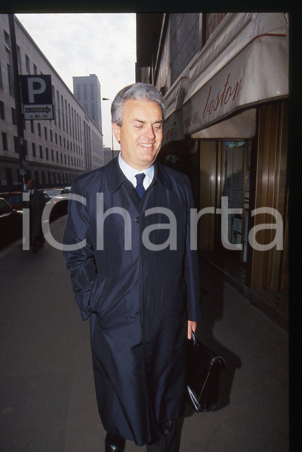 35mm vintage slide* 1992 MILANO COSTUME Pino BERLINI - Ritratto del finanziere