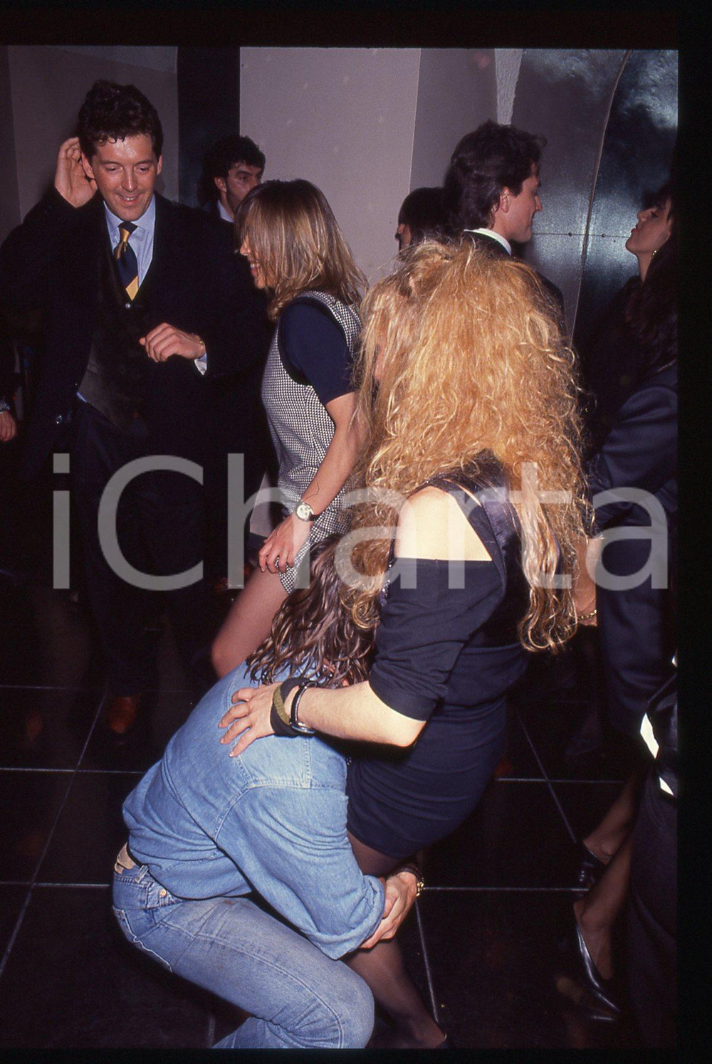 35mm vintage slide*1993 RIVALTA COSTUME Renè ARNOUX Capodanno discoteca AVILA 14