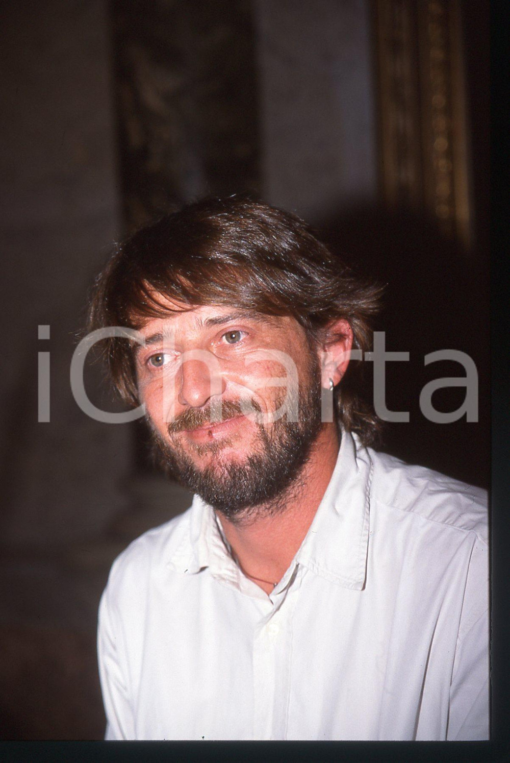 35mm vintage slide* 2000 VELA Giovanni SOLDINI Presentazione biografia NEL BLU