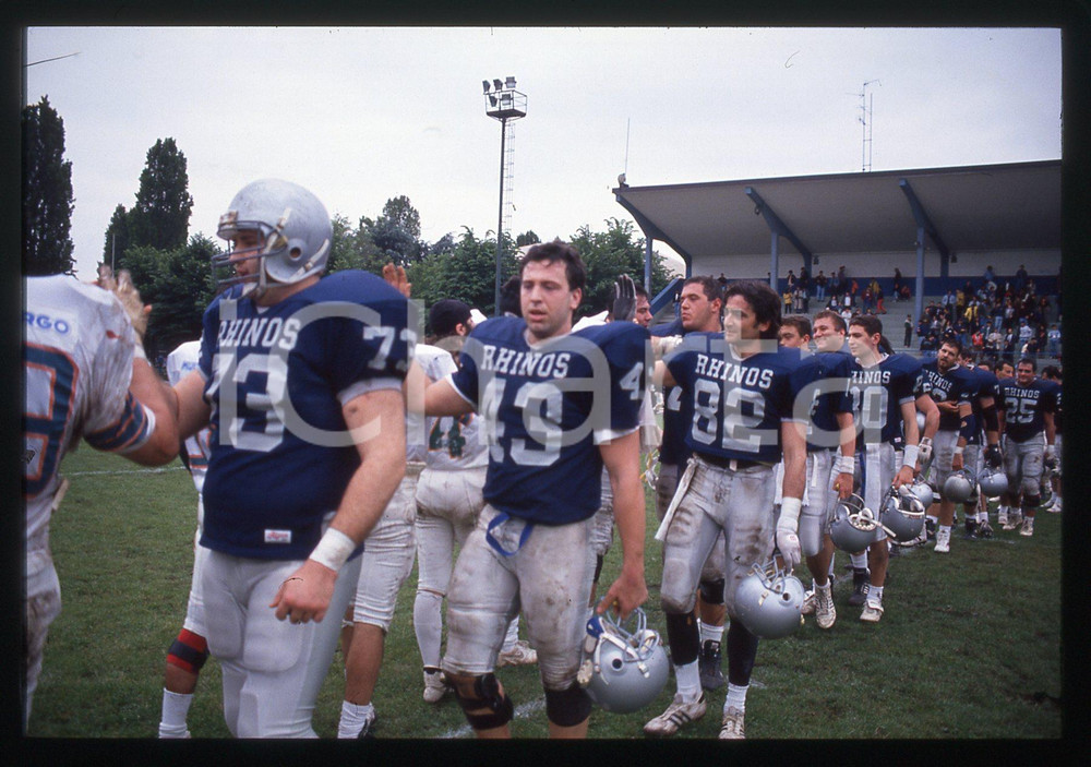 35mm vintage slide* 1994 MILANO FOOTBALL RHINOS Milano vs DOLPHINS Marche