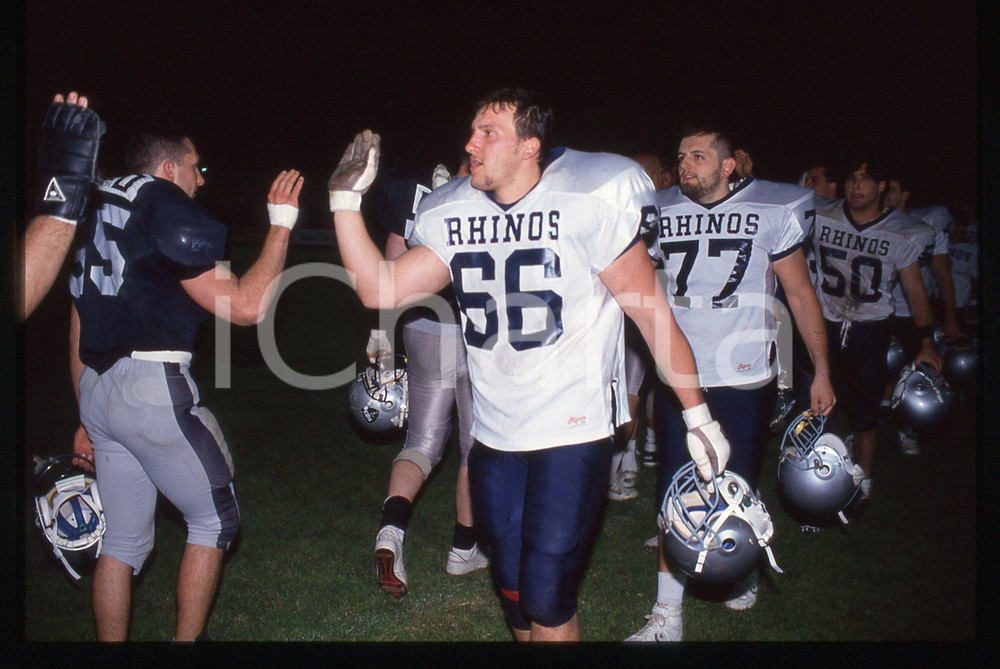 35mm vintage slide* 1994 LEGNANO FOOTBALL FROGS Legnano vs RHINOS Milano