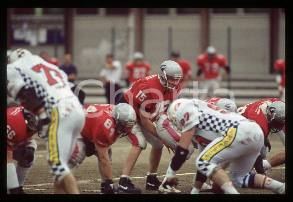 35mm vintage slide* 1994 FOOTBALL BLACKHAWKS Cernusco vs LIONS Bergamo (6)