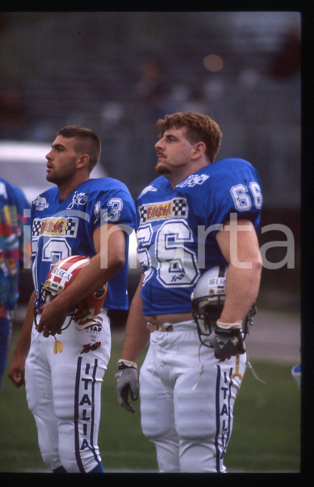 Fotografia d epoca originale 35mm vintage slide 1993 TELGATE  ITALIA vs SVEZIA Campionato Europeo Football 1