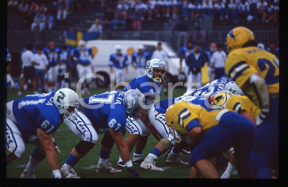 Fotografia d epoca originale 35mm vintage slide1993 TELGATE  ITALIA vs SVEZIA Campionato Europeo Football 2 1