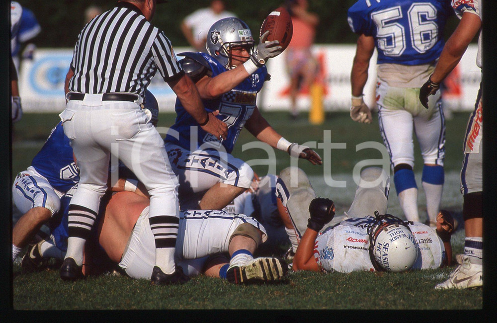 Fotografia d epoca originale 35mm vintage slide1993 TELGATE Campionato Europeo Football ITALIA  FINLANDIA 4 1