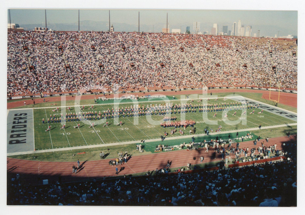 1990 LOS ANGELES - NFL Los Angeles RAIDERS Marching band *Photo 15x10 cm