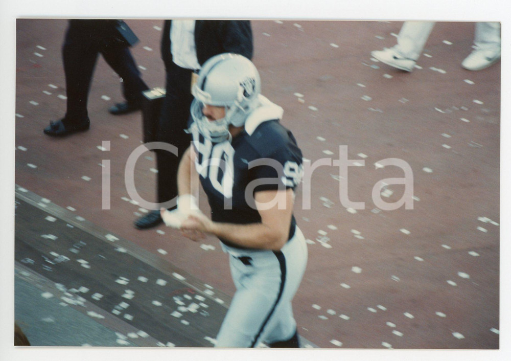 1990 LOS ANGELES - NFL Los Angeles RAIDERS #90 Mike WISE *Foto 15x10 cm