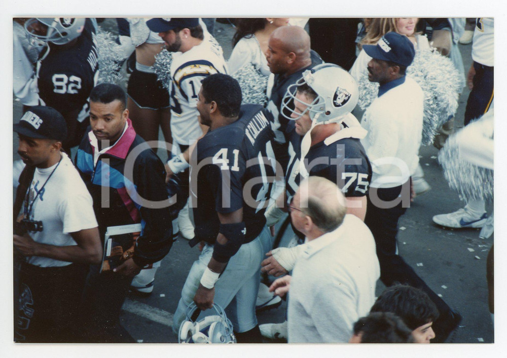 1990 LOS ANGELES - NFL Los Angeles RAIDERS #41 Napoleon MCCALLUM *Foto 15x10 cm
