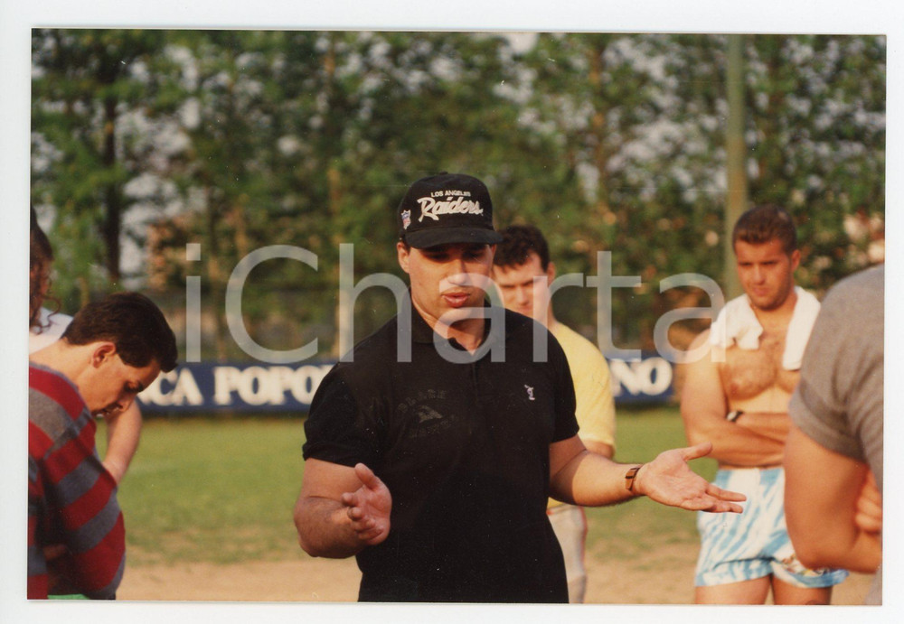 1995 ca FOOTBALL Francesco "Tato" ZAMICHIELI Head coach BLACKHAWKS Cernusco