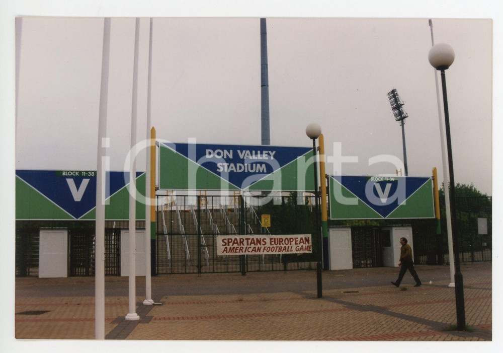 1995 SHEFFIELD - DON VALLEY Stadium Block 11-38 V *Foto FOOTBALL 15x10 cm