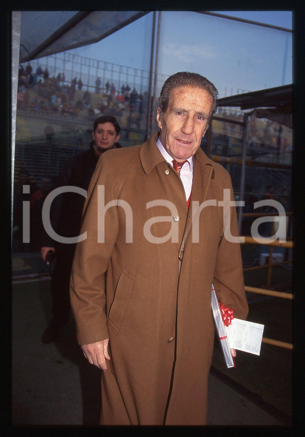 35mm vintage slide* 1990 ca ITALIA CALCIO Helenio HERRERA Ritratto allenatore 6