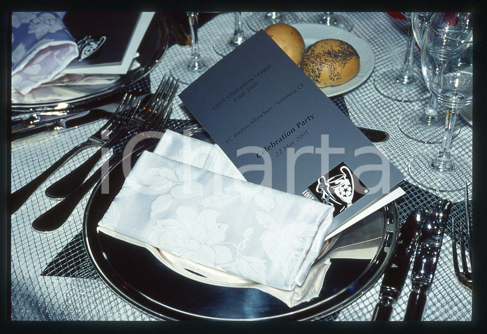 35mm vintage slide* 2001 MILANO UEFA Champions League Final Celebration Party 2