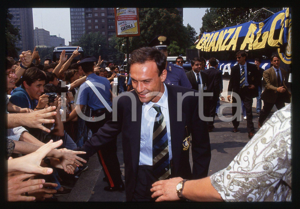 35mm vintage slide* 1992 MILANO Salvatore SCHILLACI Presentazione INTER 92-93 5