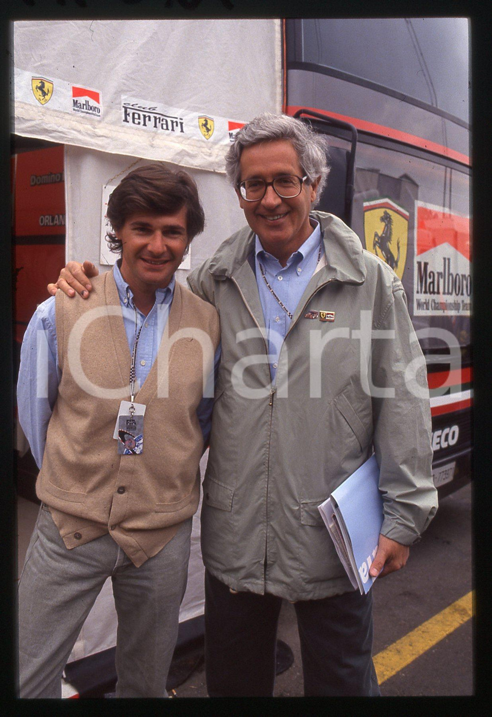 35mm vintage slide* 1995 ca GP SAN MARINO Guido SCHITTONE Andrea DE ADAMICH 2