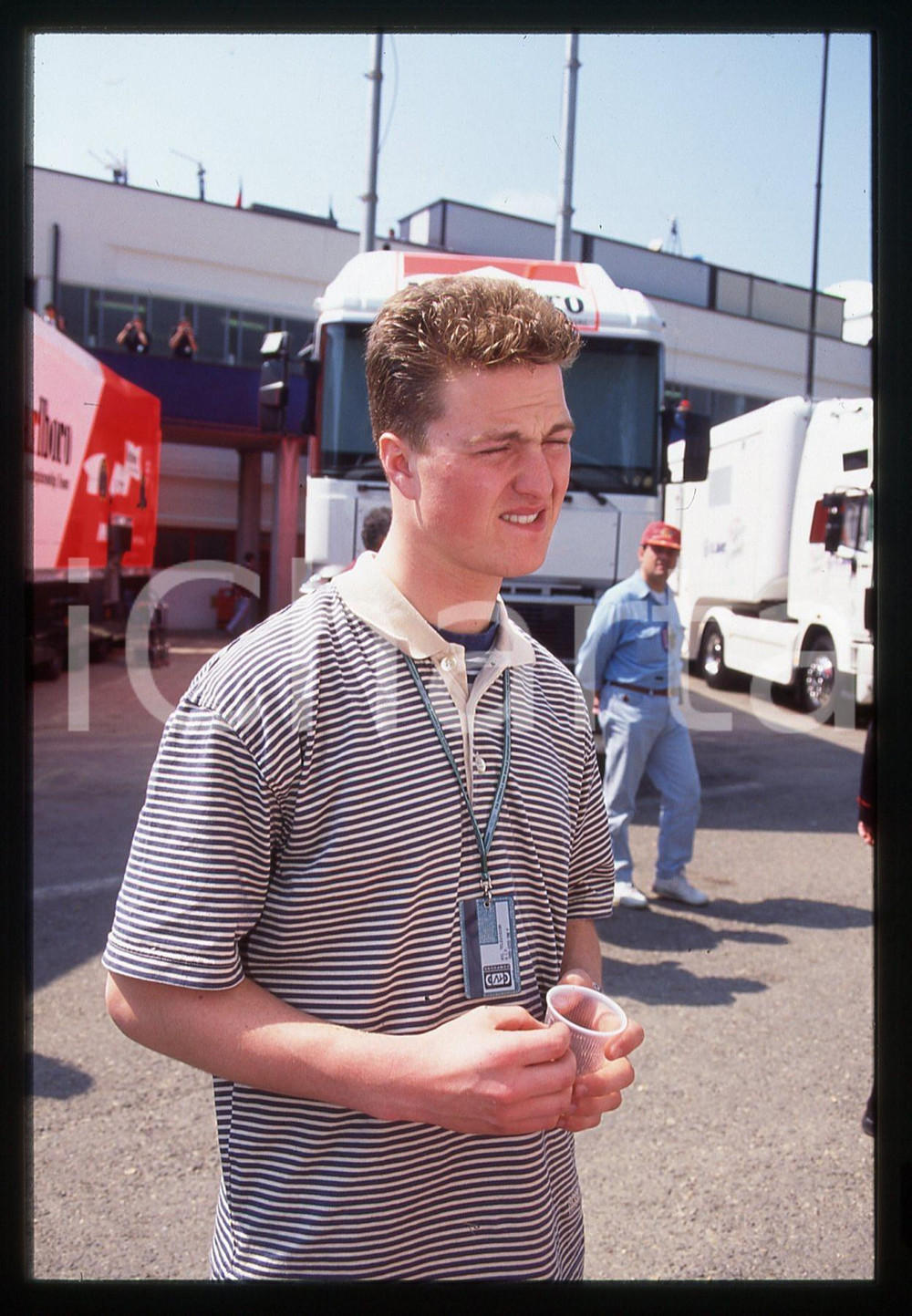 35mm vintage slide* 1995 ca GP SAN MARINO - Ralf SCHUMACHER Ritratto pilota