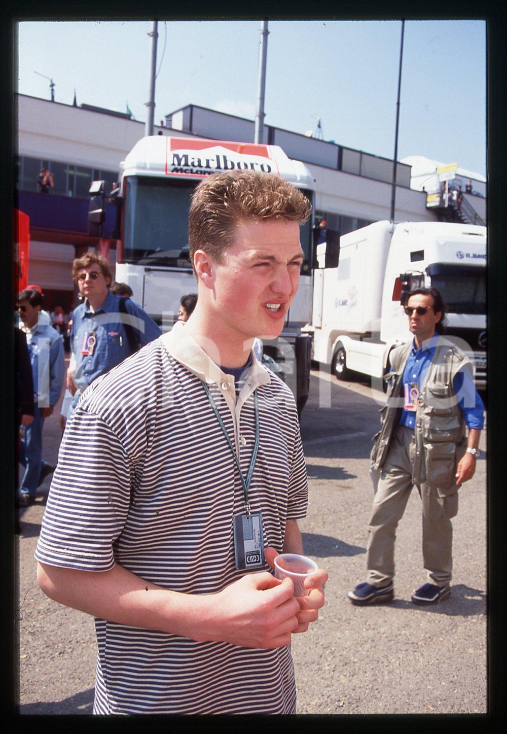 35mm vintage slide* 1995 ca GP SAN MARINO - Ralf SCHUMACHER Ritratto pilota (2)