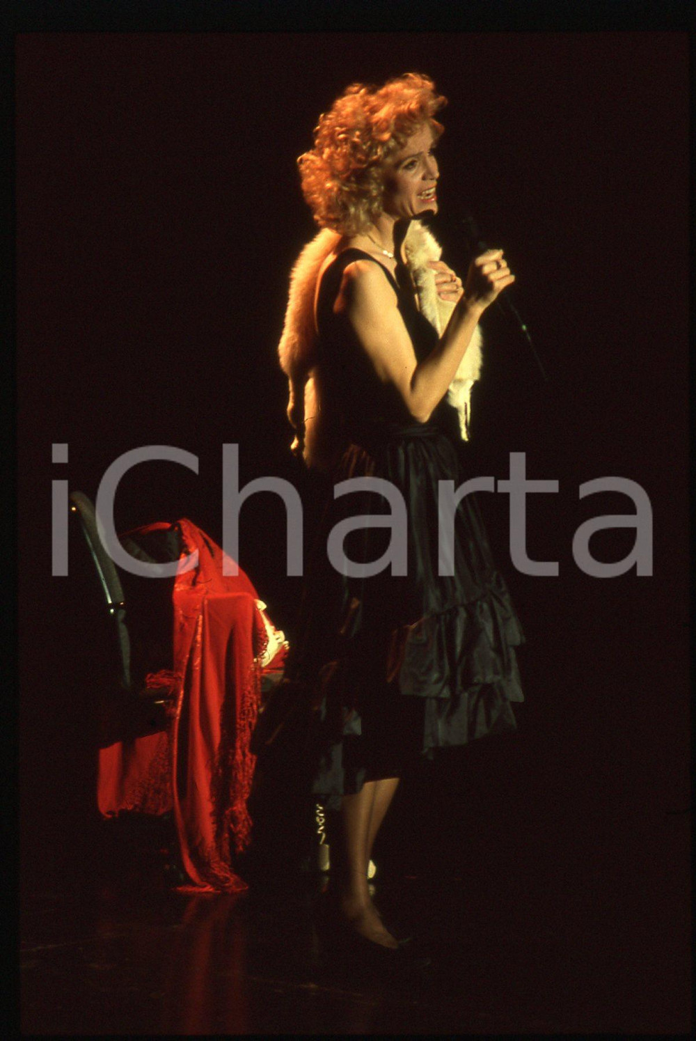 35mm vintage slide* 1990 ca ITALIA - TEATRO Lucia POLI Ritratto dell'attrice