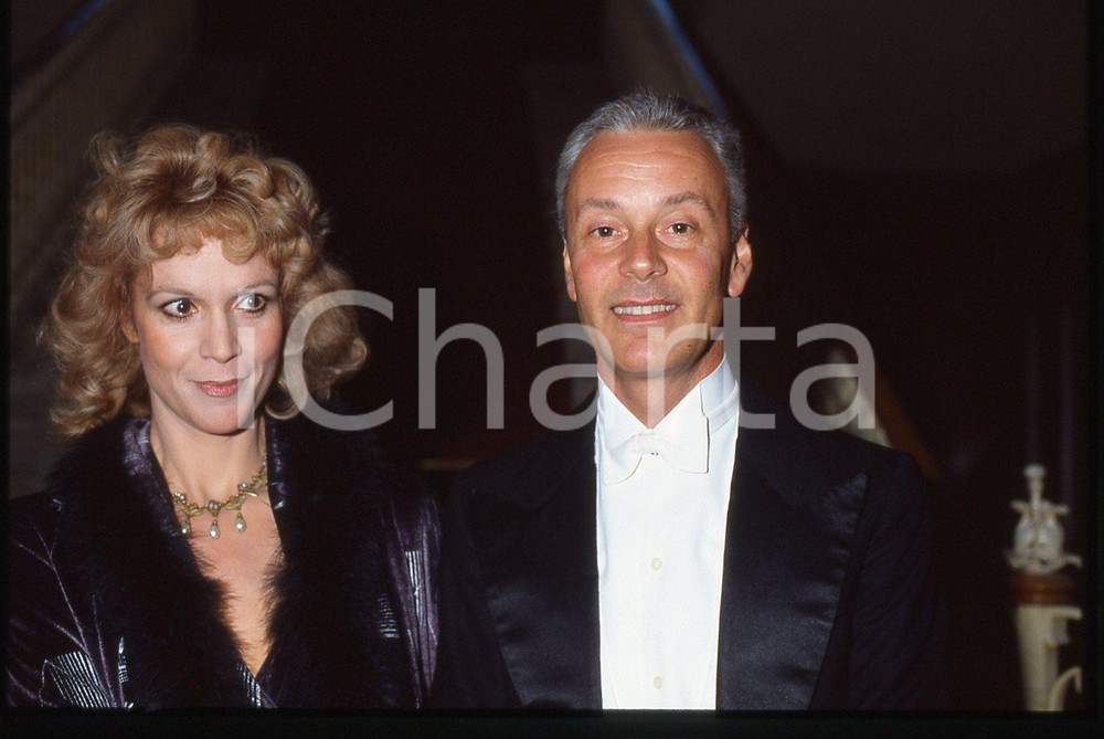 35mm vintage slide* 1990ca ITALIA - TEATRO Lucia e Paolo POLI Ritratto attori