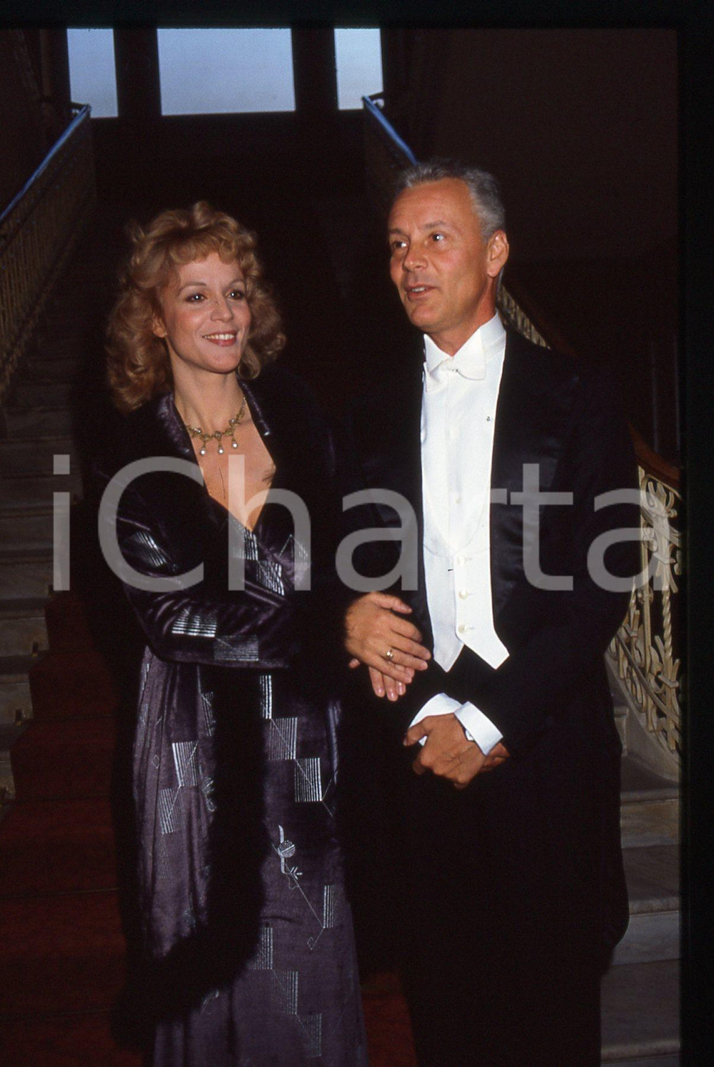 35mm vintage slide*1990ca ITALIA - TEATRO Lucia e Paolo POLI Ritratto attori (3)