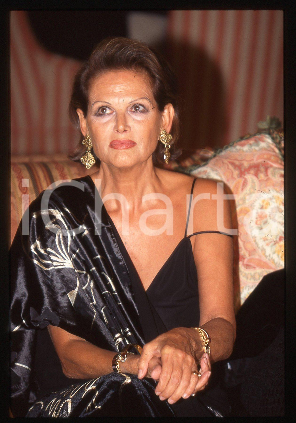 Fotografia d epoca originale 35mm vintage slide 1993 VIAREGGIO EUROPACINEMA  Claudia CARDINALE Ritratto 1