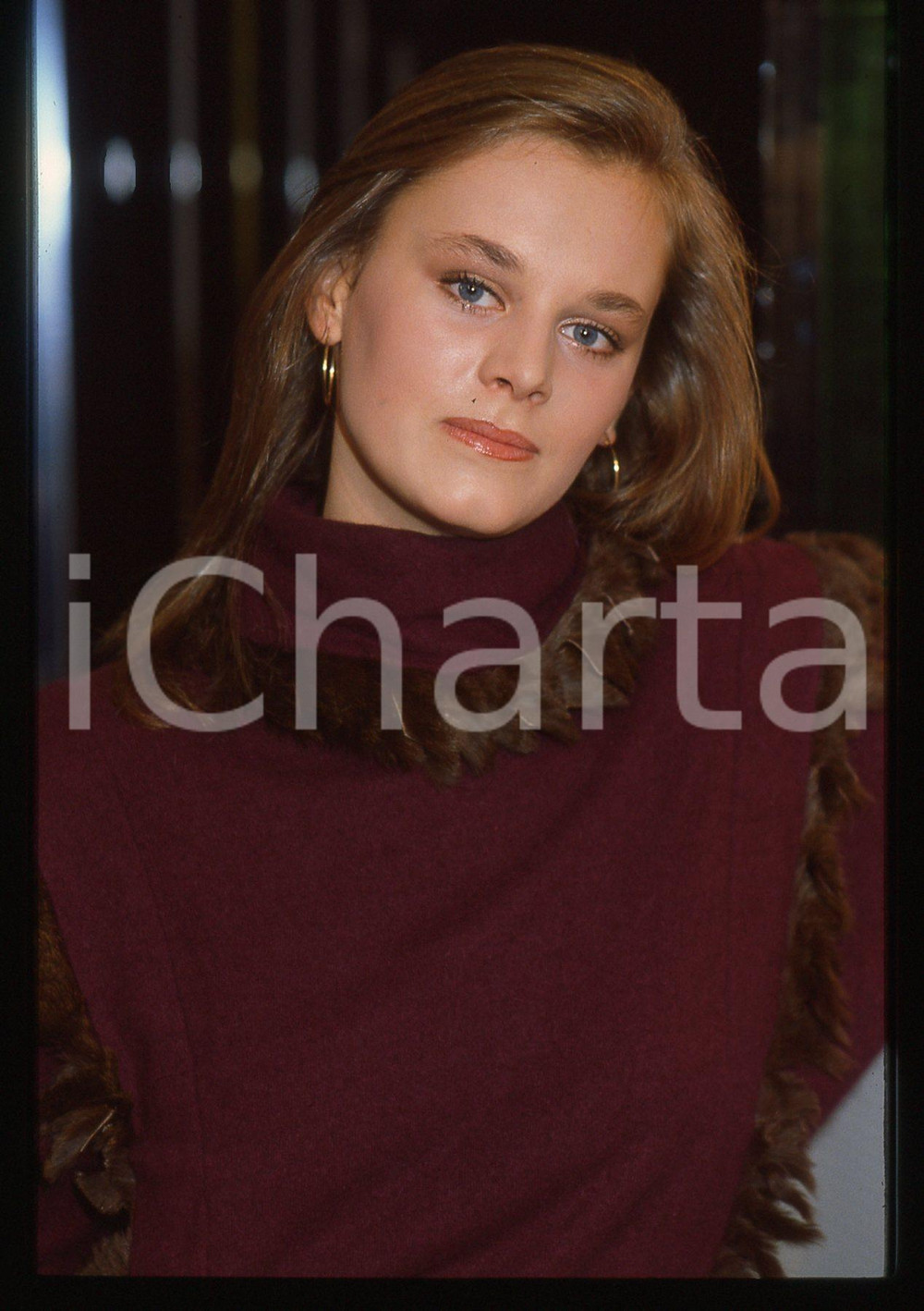 35mm vintage slide* 1990 ca CINEMA Rita GRECO - Ritratto dell'attrice (2)