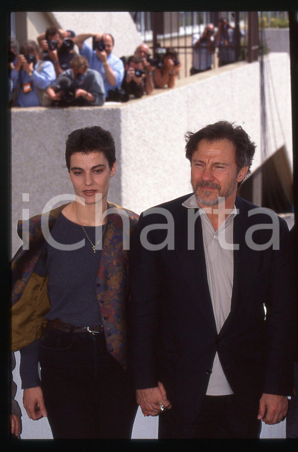 35mm vintage slide* 1995 FESTIVAL CANNES - Harvey KEITEL Maya MORGENSTERN 