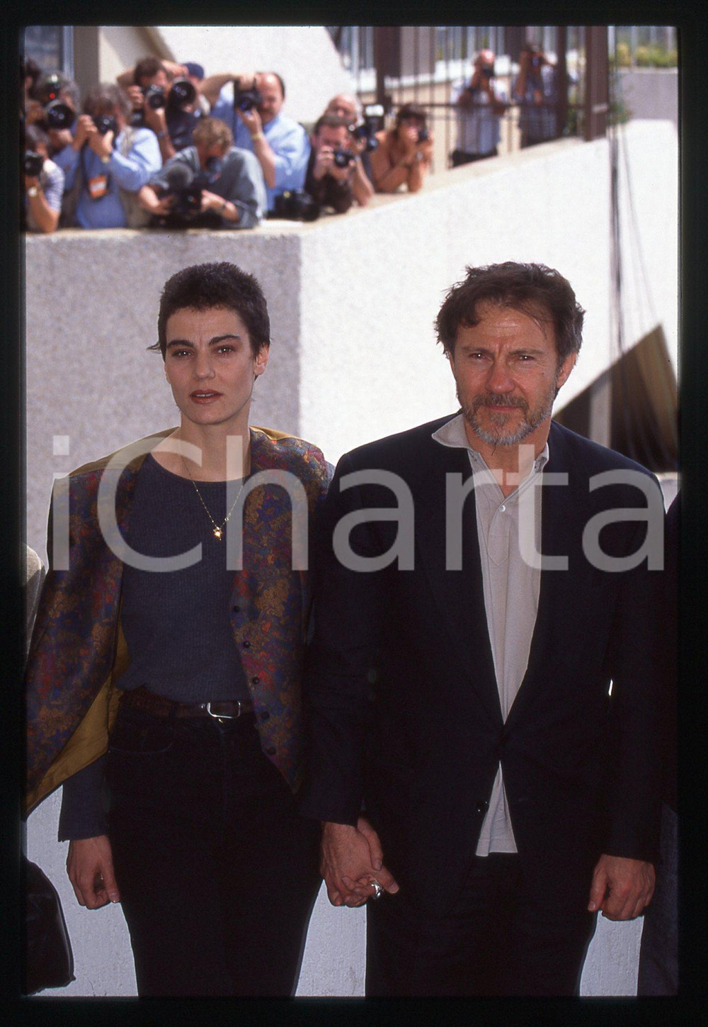 35mm vintage slide* 1995 FESTIVAL CANNES - Harvey KEITEL Maya MORGENSTERN (7)