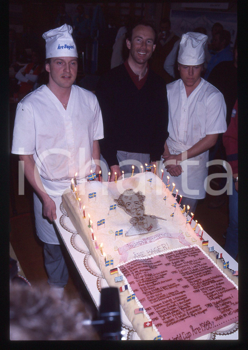 35mm vintage slide* 1988 ARE (SWEDEN) Ingemar STENMARK Ritratto sciatore (5)