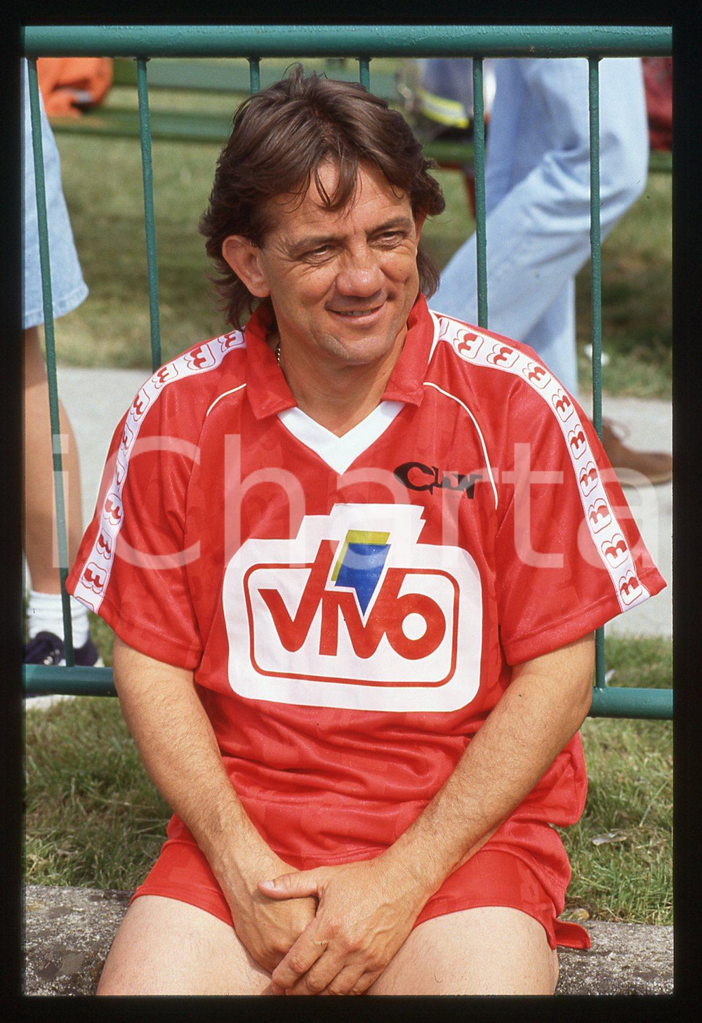 35mm vintage slide* 1990 ca MANTOVA - Roberto BONINSEGNA Ritratto calciatore (3)