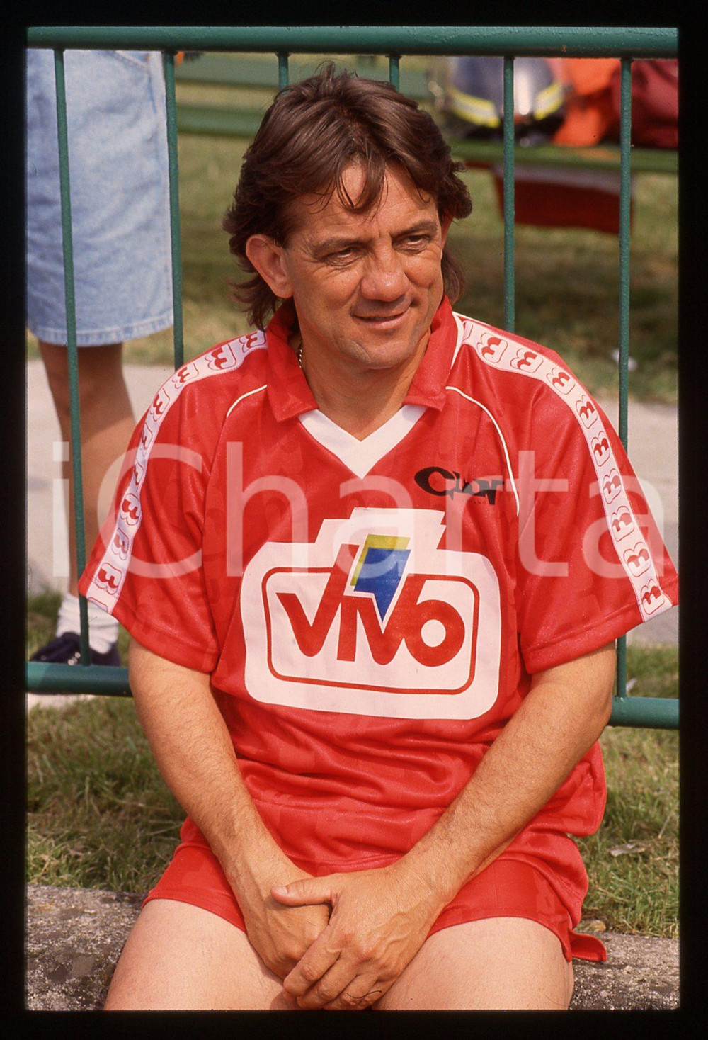 35mm vintage slide* 1990 ca MANTOVA - Roberto BONINSEGNA Ritratto calciatore (4)