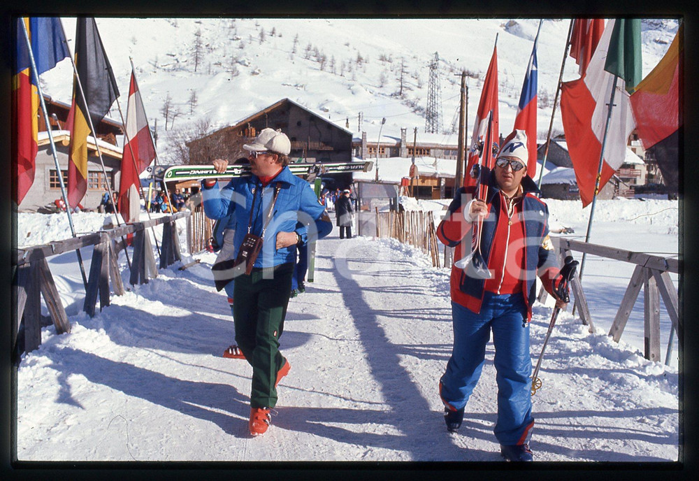35mm vintage slide* 1975 ca SCI ALPINO - FISI Mario COTELLI Ritratto del CT (3)
