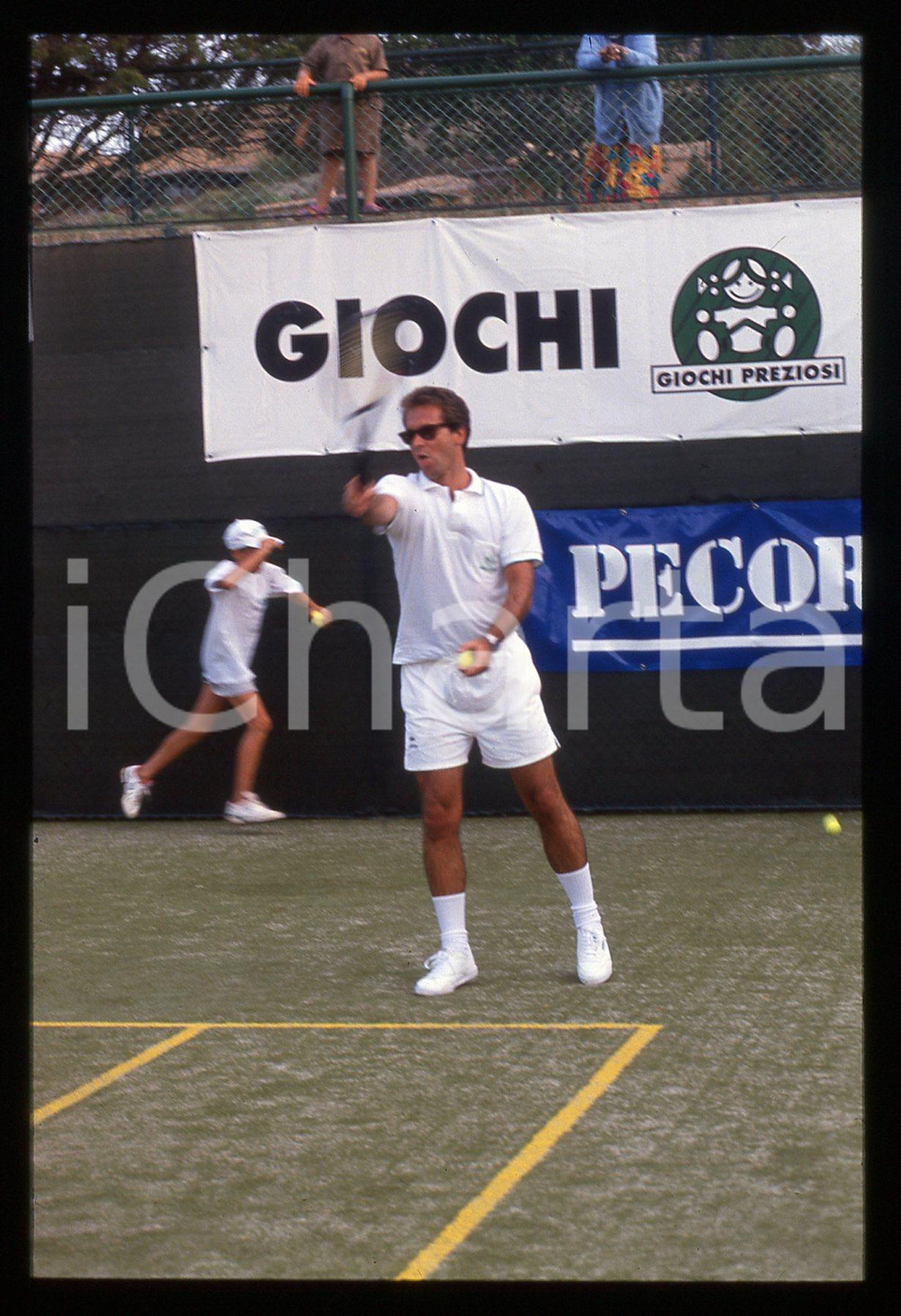 35mm vintage slide* 1995 ca SARDEGNA Alessandro CECCHI PAONE gioca a tennis