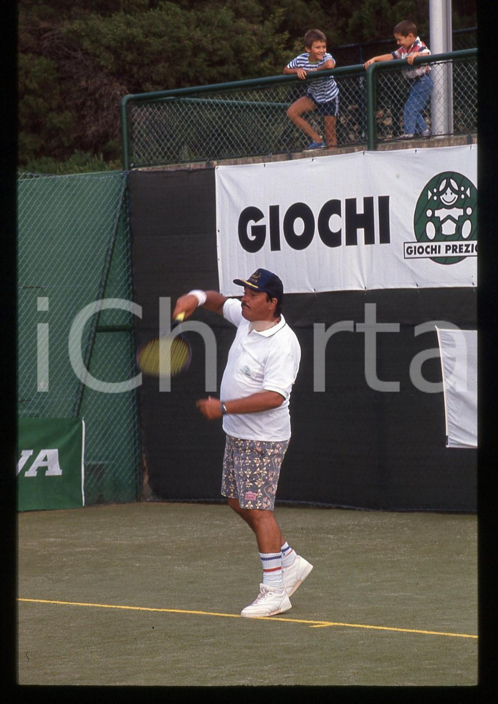 35mm vintage slide* 1995 ca SARDEGNA - Umberto SMAILA gioca a tennis (5)