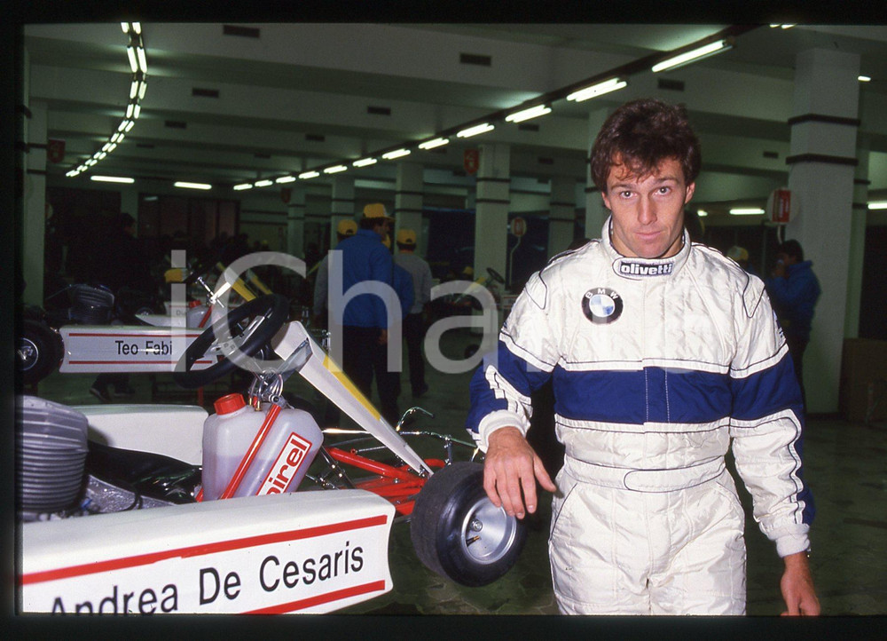 35mm vintage slide* 1988 AIRC Gara beneficenza - Andrea DE CESARIS Ritratto