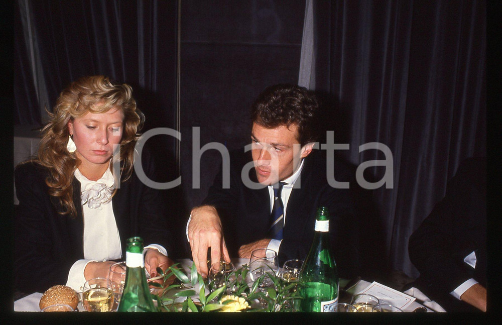 35mm vintage slide* 1988 AIRC Cena beneficenza - Andrea e Angela DE CESARIS