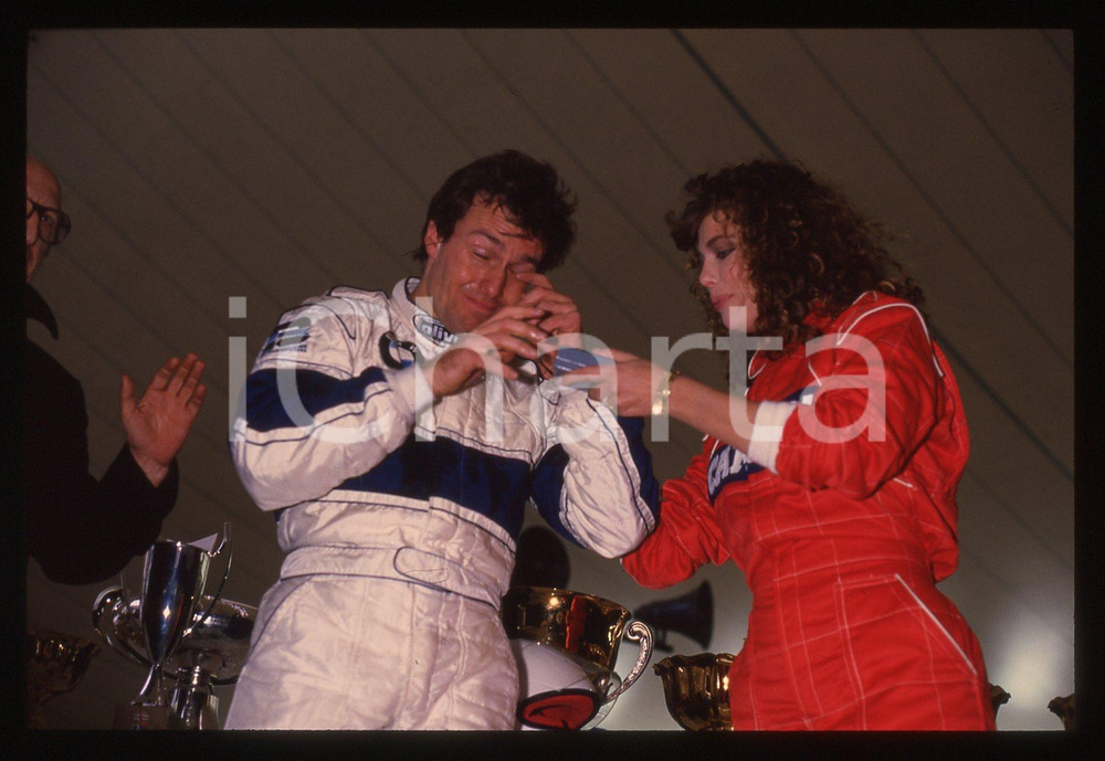 35mm vintage slide* 1988 AIRC Gara beneficenza Andrea DE CESARIS Kelly LEBROCK 7
