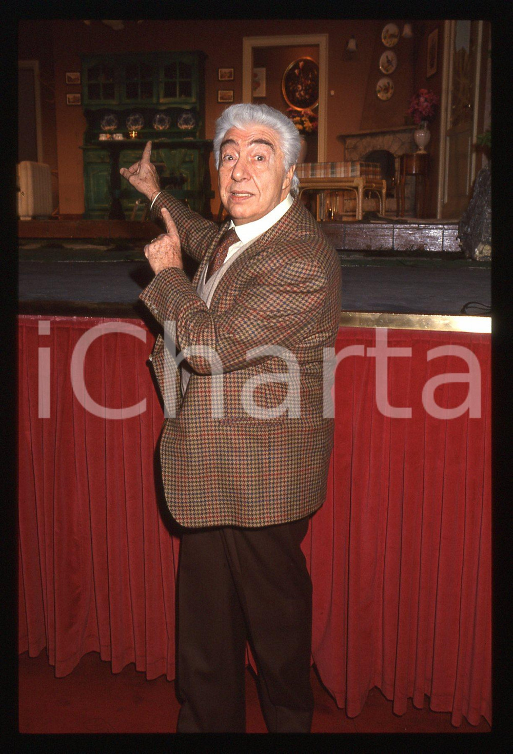 35mm vintage slide* 1992 MILANO - TEATRO Gino BRAMIERI Ritratto dell'attore