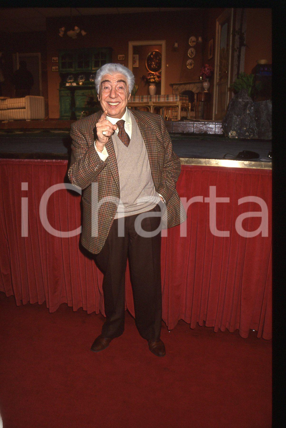 35mm vintage slide* 1992 MILANO - TEATRO Gino BRAMIERI Ritratto dell'attore (2)